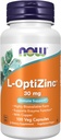 AHORA Suplementos de alimentos, L-OptiZinc® 30 mg con cobre, forma altamente biodisponible, soporte de inmuno*, 100 cápsulas de verduras