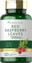 Carlyle Red Raspberry Leaf Capsules ← 1200mg Silencio 120 Conde ← No GMO y Fórmula Libre Gluten