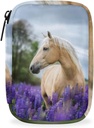 Lovely Horse Large Weekly Pill Organizer Case Travel Pill Box 7 Day Medicine Organizer Pill Container for Vitamin Supplement Medication Fish Oil