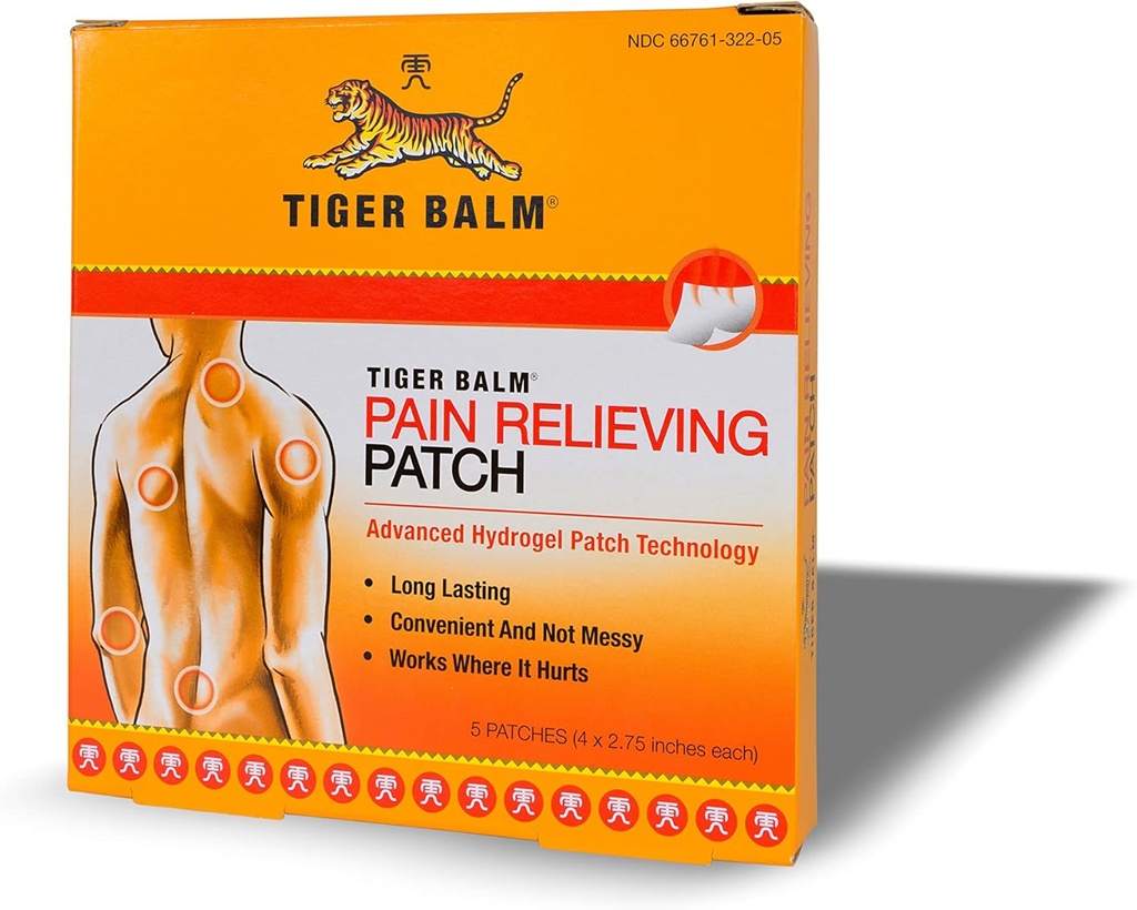 Tiger Balm Pain Relieving Patch, 5 Conde