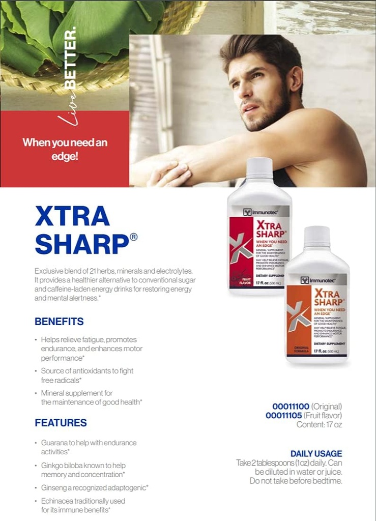 Inmunotec Xtra-Sharp Fruit Flavor