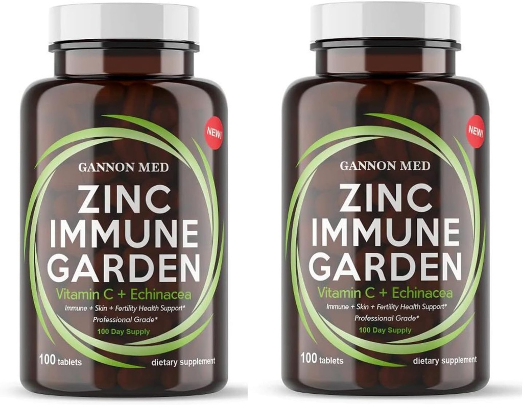 Zinc Supplement for Immune Support &amp; Reproductive Health - Chelated Zinc, Echinacea, Vitamina C - Immune Booster for Adults &amp; Kids - High Absorption 60 Capsules for Men &amp; Women - Non-GMO, Vegetarian