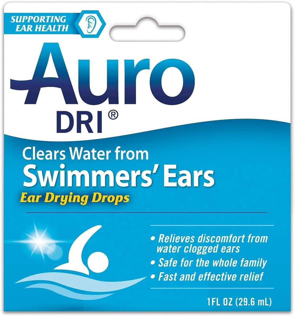 Auro-Dri Swimmer`s Ear Liquid 1 oz por caja (10 Pack)
