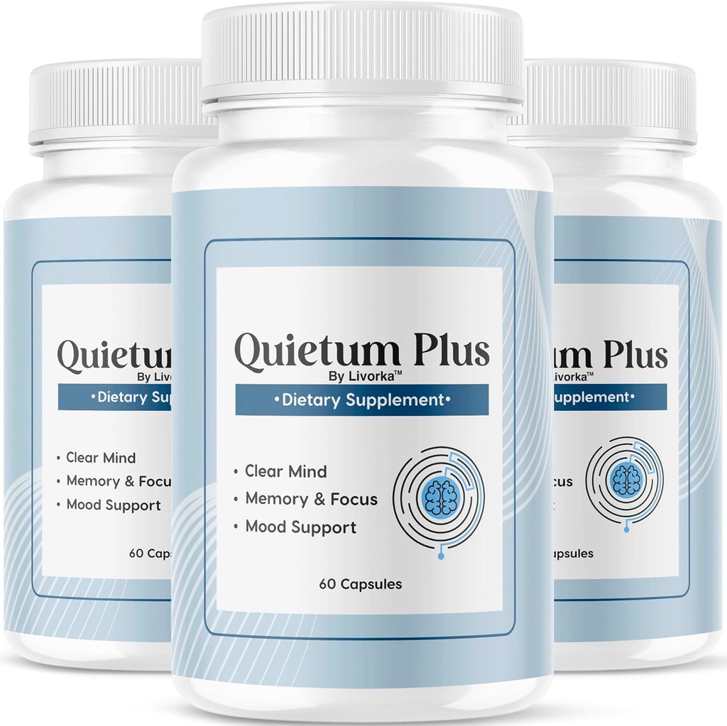 (3 Pack) Quietum Plus - Oficial Quietum Plus Advanced Supplement Formula, Original Quietum Plus Reviews, All Natural QuietumPlus Advanced Formula for Healthy Ear, 180 cápsulas para 3 meses