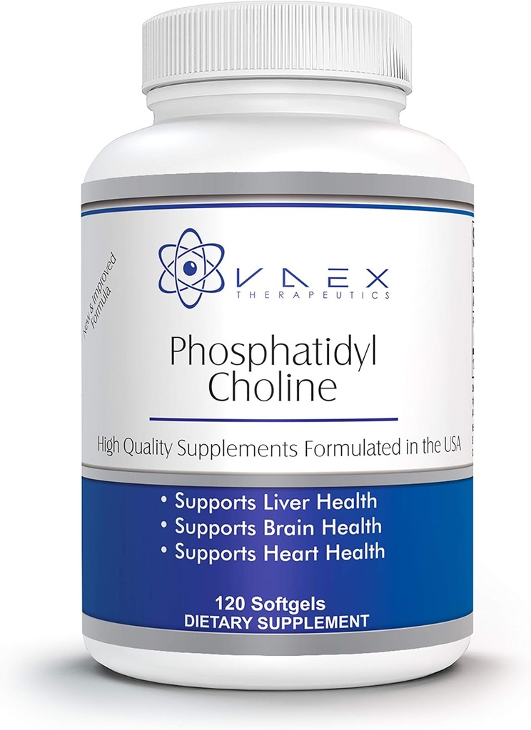 Phosphatidylcholine PC 120 Softgels para soporte de hígado y cerebro (120)