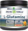Amazing Formulas L-Glutamine Powder ← Amino Acid Suplemento Silencio No-GMO Silencio Gluten Free ← Made in USA (Fruit Punch ← 1 Lb)