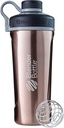 BlenderBottle Radian Shaker Cup Botella de agua de acero inoxidable aislada con Wire Whisk, 26 onzas, Copper