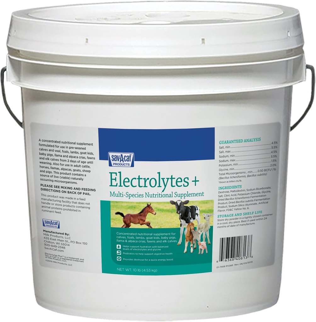 633011 Electrolytes Plus Multi-Species Suplemento, 10 lb