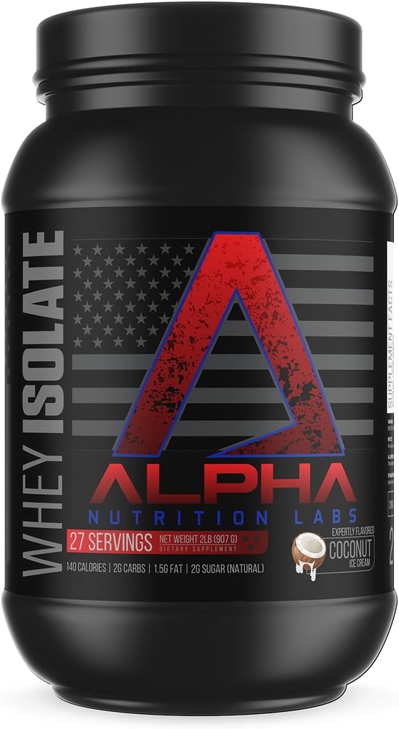 Whey Isolate Protein Powder - Coconut Ice Cream Flavor, 28g de Protein, Protein Source, Low Carb, Classic Specialty