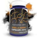 Nootropics Depot Nigella Sativa Extract Capsules TENIDO 200mg TENIDO 60 Conde Silencio Mínimo 10% Timoquinona Contenido Silencioso Aceite de Semillas Negras Extracto ← Soporta Salud cerebral, memoria, salud del hígado y función de la inmune