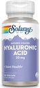 SOLARAY Hyaluronic Acid tención ayuda a apoyar el confort conjunto saludable y la salud de la piel Silencioso con la vitamina C viv 30 VegCaps