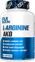Evlution L-Arginine AKG - Vasodilation " Nutrient Delivery Support - Nitric Oxide Precursor - 1000mg L-Arginine AKG - Gluten Free " Non-GMO - Suplemento dietético - 60 Servings - 120 Veggie Capsules