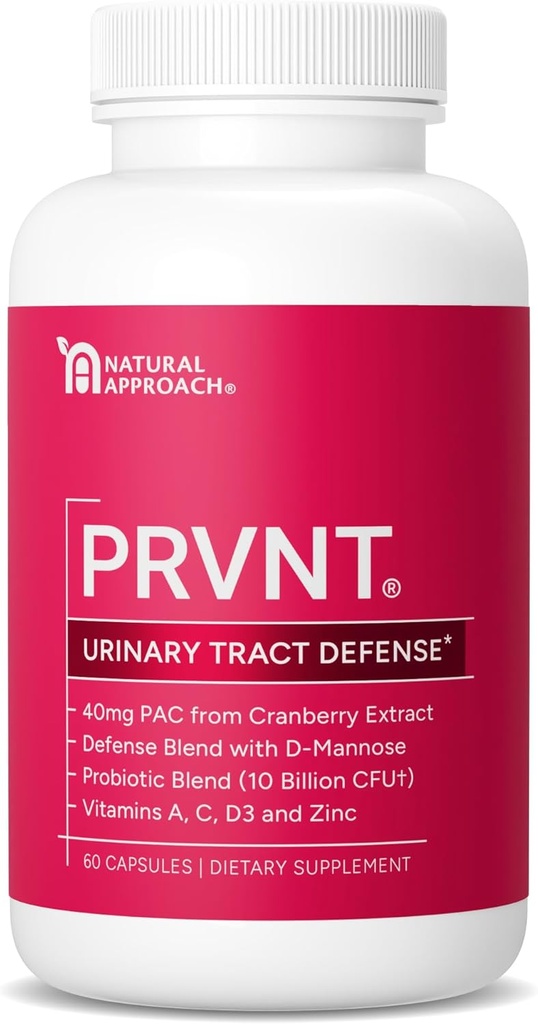 Urinary Tract Defense with Cranberry PAC, D-Mannose, Probiotics & Vitamins TEN UTI Evitaance &amp; Bladder Support Supplement ← Las píldoras de arándano más poderosas para hombres y mujeres latitud USA Manufactured ← 60 Capsules