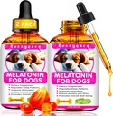 2 Pack Melatonin for Dogs, Anxiety Relief Dog Melatonin, Quiet Moments Calming Aid for Dogs Melatonin for Dogs and Cats, Dog Sleep aid, Promote Relaxation & Deep Sleep and General Well-Being