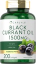 Carlyle Black Currant Oil Softgels ← 1500mg ← 200 Cuenta ← No GMO y Fórmula Libre Gluten