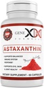 GENEX 12mg Astaxanthin Softgels (60 cápsulas) Antioxidante natural para el ojo, la piel y la salud conjunta &amp; apoyo inmunológico - Gluten Free, Non-GMO (60 Day Supply)