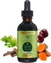 Go Nutrients Uriva - Advanced Uric Acid Flush Cleanse with Tart Cherry Extract Celery Seed, Turmeric &amp; More - High Absorption Liquid Drops Supplement for Joints and Kidney 2.0 oz.