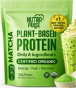 Polvo de proteína Vegan – 20g Proteína orgánica de base vegetal – Bajo carbohidrato, libre de gluten, libre de soja, libre de lácteos – sin azúcar, sin dulces artificiales – Smoothie, horning &amp; Cooking Friendly – 1 Pack