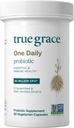 True Grace One Daily Probiotic - 60 cápsulas vegetarianas - 90 billón CFU - Gut, Digestive &amp; Immune Health Support Blend with Prebiotic Fiber - Gluten &amp; Soy Gratis - 60 Servings
