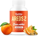AREDS 2 Vitaminas de ojos libres de azúcar - Alternativa a Gummies de Lutein para los ojos - Lutein para la salud de los ojos - Premium Vitaminas de los ojos libres de azúcar - Suplementos de atención de los ojos para adultos (Tablas químicas)