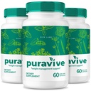 rize labs (Pack of 3 Puravive WeightLoss Capsules, Exotic Rice Capsule Reviews, Weight Support BAT Levels, Detox &amp; Cleanse, All-Natural Easy to Swallow Formula (180 cápsulas)