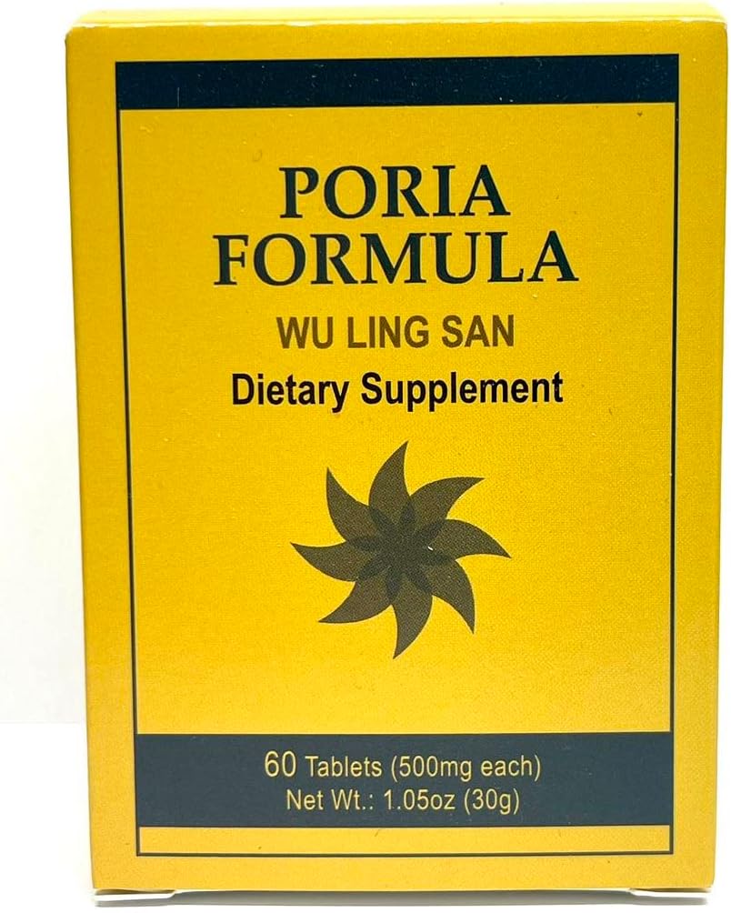 Poria Formula - Wu Ling San Herbal Suplemento Ayuda a promover el sistema urinario y fortalece los bazo 60 Tablets 500mg/each Made in USA