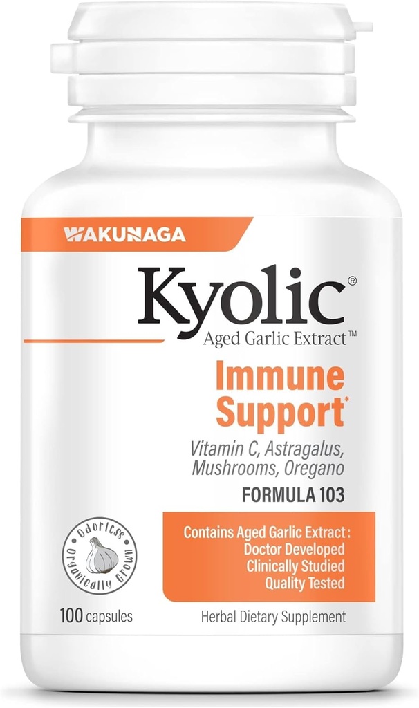 Extracto de ajo envejecido Kyolic Fórmula 103, Immune Support