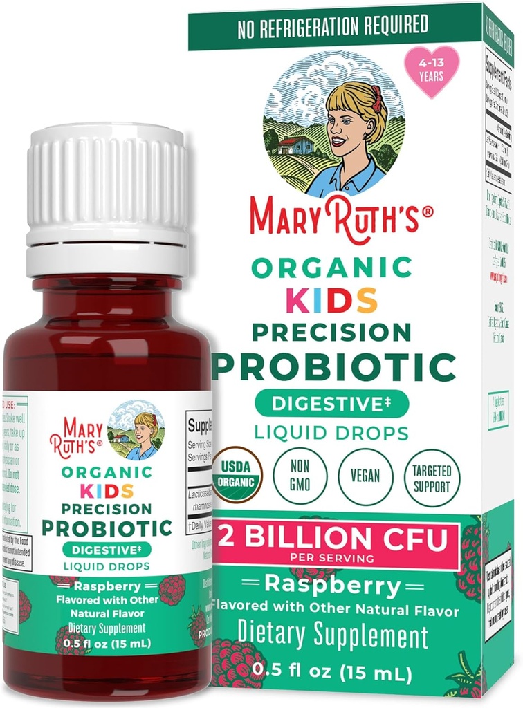 MaryRuth Organics USDA Organic Liquid Kids Probiotic Drops ← Salud Digestiva TEN Gut Health Silencio Kids Immune Support Supplement TEN Global Health and Wellness TEN Non GMO ← Vegan ← 30 Servings