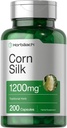 Horbäach Corn Silk Capsules 1200mg  200 Count ← Non-GMO, Gluten Free Extract Supplement
