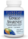 Herbals planetarios Ginkgo Tablas de Conciencia, 120 Conteo