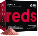 Superfood Reds Powder Packs - para Immune Support and Memory I Reds Superfood Powder Antioxidants Polyphenols Blend with Organic Acai Berry, Goji Berry, Pomegranate - 14 Sachets