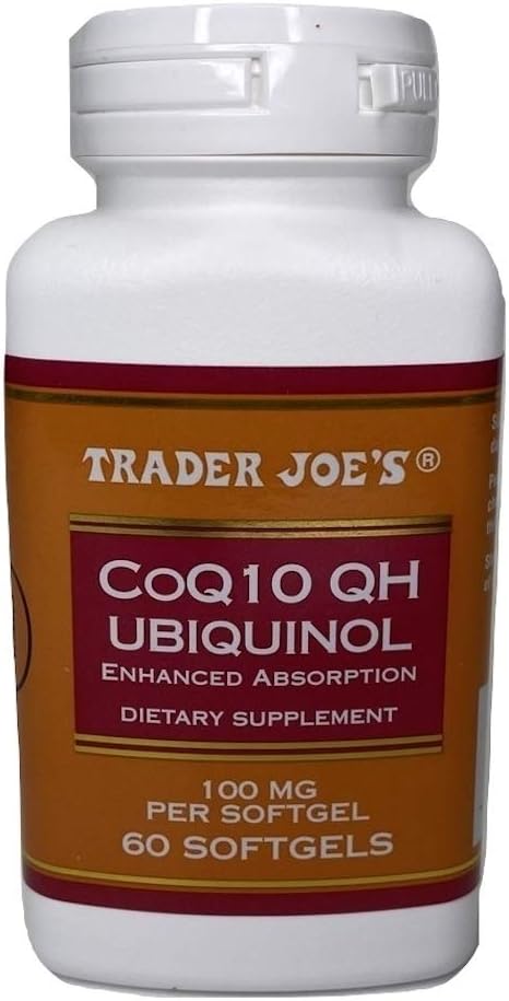 Trader Joe's CoQ10 QH UBIQUINOL Ausorbtion 100mg 60 Softgels
