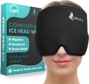 Comfortable Migraine Headache Relief Cap - Migraine Ice Head Wrap With 360° Form Fitting Design - Gel Ice Cap - Natural Hot or Cold Therapy For Headache, Tension, Puffy Eyes, Stress -One Size fits all