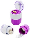 KIRIYUUK Pill Crusher and Grinder, Crushes Multiple Tablets to a Fine Powder, Stainless Steel, Perfect for Travel, Ablet Pulverizer Suitable for Travel,Great Feeding Tube use and Pets, Daily Usage