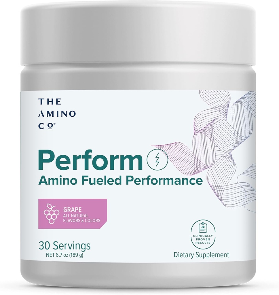El Amino CO. - Realizar Pre Workout Powder Suplemento con Aminoácidos Puros EAA &amp; Flavor Natural, Stevia Sweetened Preworkout Energy Boost for Men &amp; Women - Grape (6.7 oz)