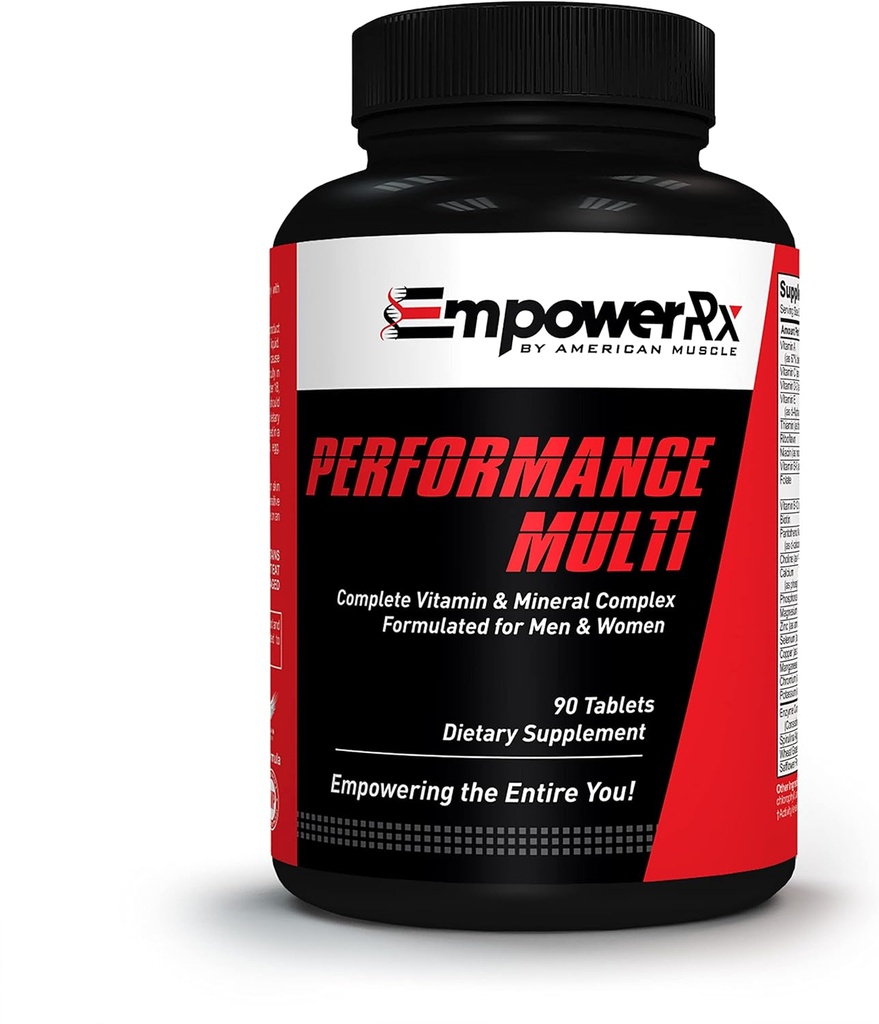 EmpowerRx Performance Multivitamin for Immune Support, Mayor energía, Mantener la salud ósea rica con vitamina B12 y vitamina D - para hombres y mujeres (60 cápsulas)