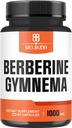 1000mg suplemento de bereberina con la hoja orgánica Gymnema Sylvestre - 60 cápsulas con alto extracto concentrado - Apoyo al sistema inmunológico, función cirulatoria de salud y gastrointestinal