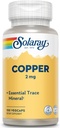 Solaray Copper 2 mg ← Formación de células rojas sanas, funciones inmunitarias y nerviosas Apoyo a la vida no transgénico