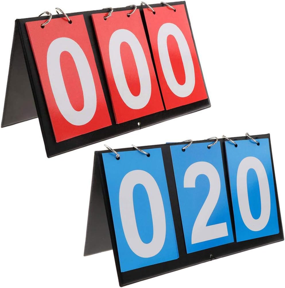 APORO Mesa portátil Top Scoreboard Flipper, Multi Sports Score Flip Scoreboard