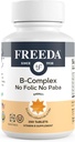 Complejo Freeda Vitamina B No Folic No PABA - Complejo Super B Kosher Vitamina Suplemento con Vitamina B1 Vitamina B2 Vitamina B5 Vitamina B6 Vitamina B12 - Complejo Vit B para Hombres (250 Ct)