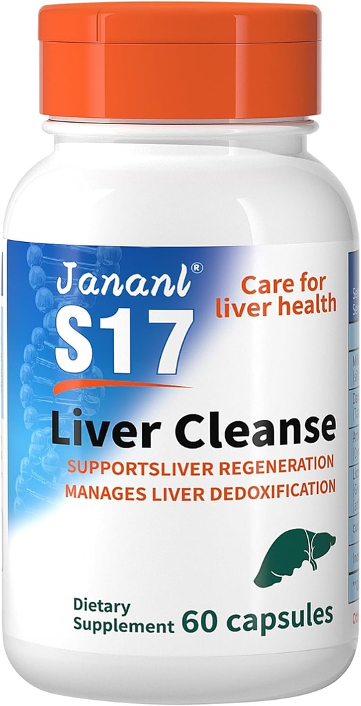 Jananl Liver Cleanse Detox & Repair Milk Thistle Liver-Liver Protection Liquid is Rich in Silymarin and FDP Cell Energy Liquid,with 15 Bottles totaling 7.5 FI oz - Clearing