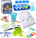 UNGLINGA Kids Science Experiment Kit con Lab Coat Científico Vestir y Role Play Juguetes Regalo para niños Niñas Fiesta de cumpleaños