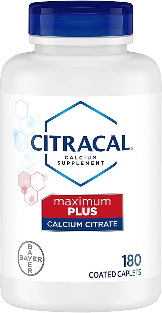Citrato de calcio citracal con caplets de vitamina D 180 caplets (Pack de 2)