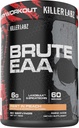 KILLER LABZ Brute EAA Cadena ramificada " Aminoácidos esenciales TENIDO 6g de Aminos para acelerar la recuperación y Lean Mass Gains 60 Servings (Rest en Peach)