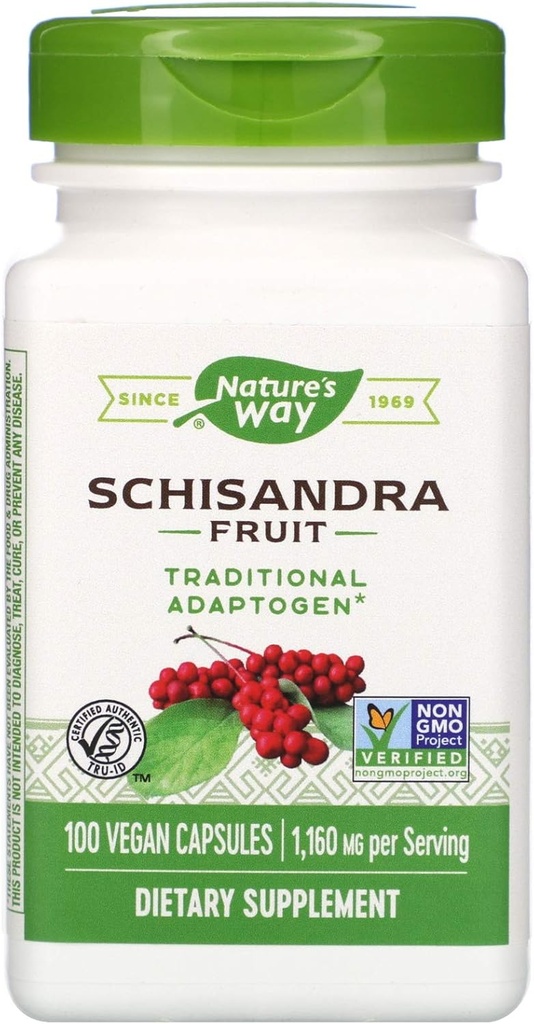Camino de la Naturaleza Schisandra Fruit - 100 cápsulas