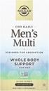 Solgar One Daily Men's Multivitamin Whole Body Support Supplement, Highly Absorbable Delayed Release One Daily Multi Vitamin Capsules for Hombre - Immune Heart Energy Stress & Muscle Health, 60 Servings