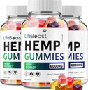 Life Boost Hemp Gummies - with Hemp Seed Extract LifeBoost Hemp Gummies Tinnitus Herbal Supplement, Health and Wellness Support, All Natural Life Boost Hemp Gummy (3 Pack - 180 Gummies)