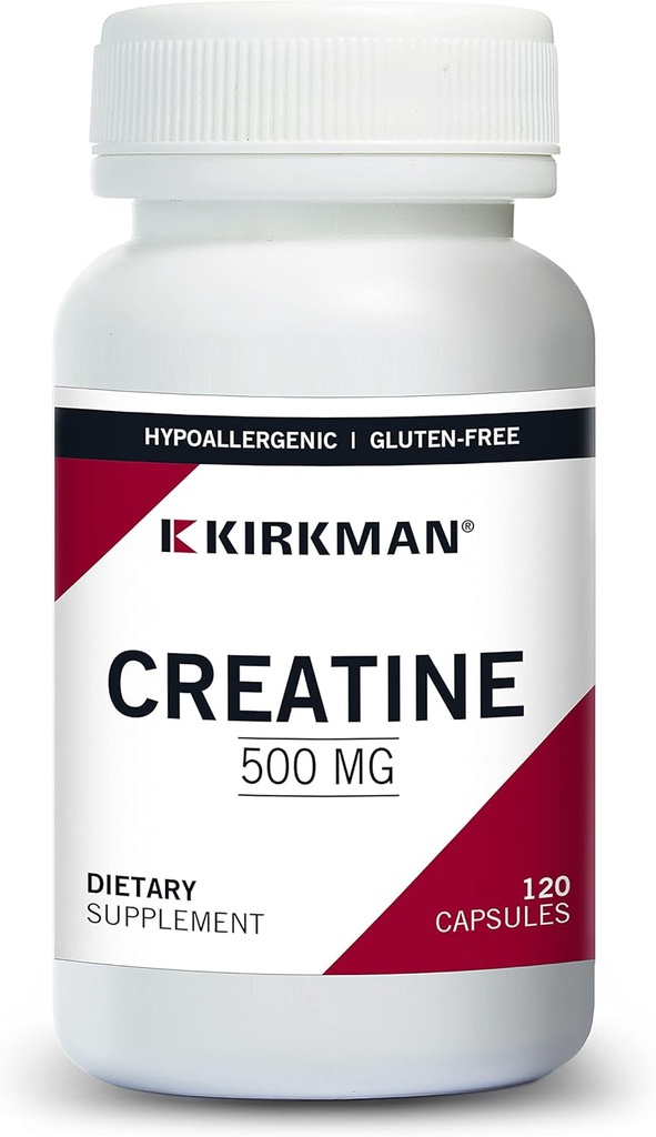 Kirkman Creatine 500 mg - Hypoallergenic tención 120 cápsulas vegetarianas ← Aminoácidos