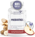 Prebióticos para Digestión, Inmunidad y Bienestar - con Inulina de Artichoke de Jerusalén y Chicory Root - Prebióticos para Hombres Mujer, 90 cápsulas